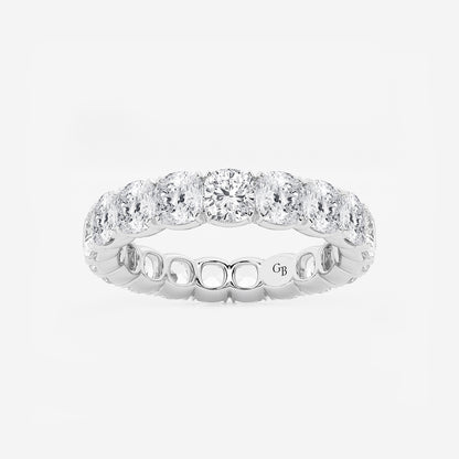 Aspen 5 ctw Cushion Lab Grown Diamond Eternity Band - 3.8mm Width    Platinum, DE, VS1