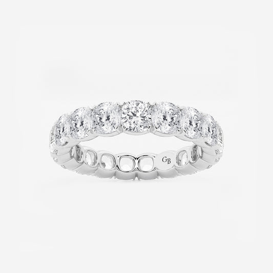 Aspen 5 ctw Cushion Lab Grown Diamond Eternity Band - 3.8mm Width    Platinum, DE, VS1