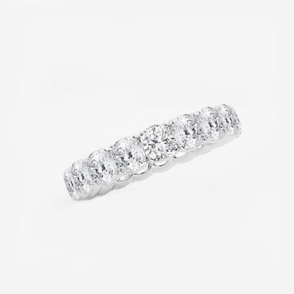 Aspen 5 ctw Cushion Lab Grown Diamond Eternity Band - 3.8mm Width    Platinum, DE, VS1