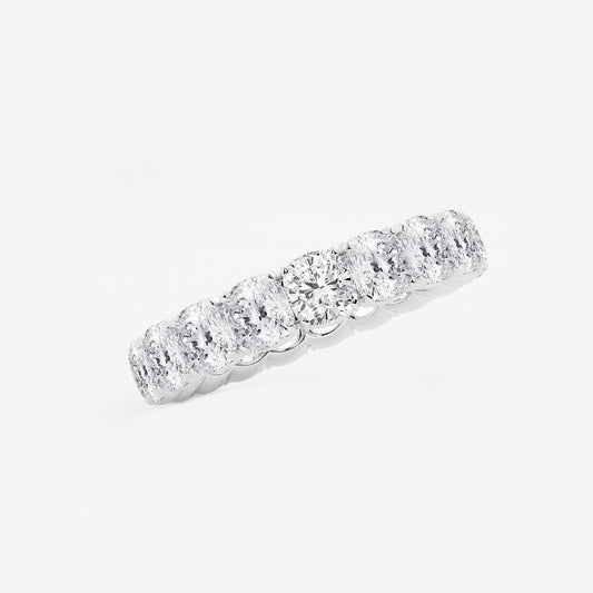 Aspen 5 ctw Cushion Lab Grown Diamond Eternity Band - 3.8mm Width    Platinum, DE, VS1