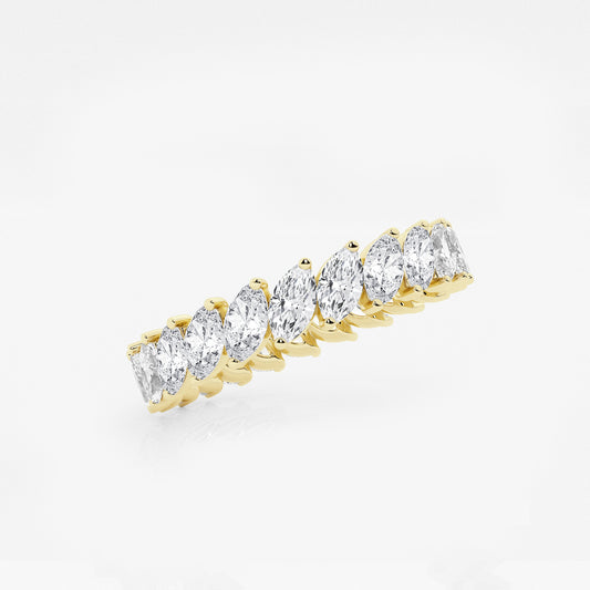 Melanie 2 ctw Marquise Lab Grown Diamond Eternity Band - 4.2mm Width    14K Yellow Gold, DE, VS1