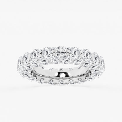 Leah 6 1/2 ctw Round Lab Grown Diamond Dome Eternity Band