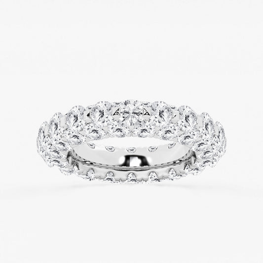 Leah 6 1/2 ctw Round Lab Grown Diamond Dome Eternity Band