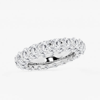Leah 6 1/2 ctw Round Lab Grown Diamond Dome Eternity Band