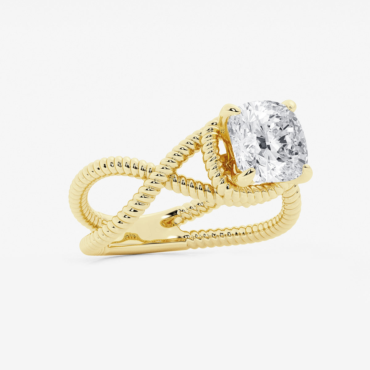 Isla Cushion Diamond Solitaire Engagement Ring