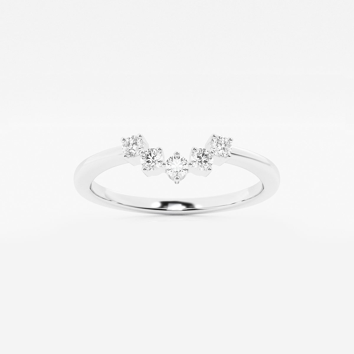 Karina Round Lab Grown Diamond Collar Wedding Band