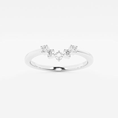 Karina Round Lab Grown Diamond Collar Wedding Band