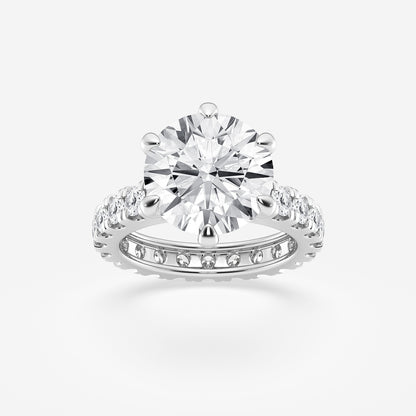 Diamond ring with a white background