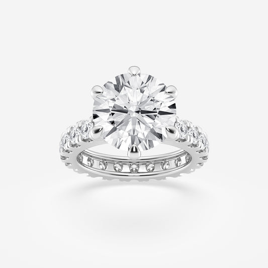 Diamond ring with a white background