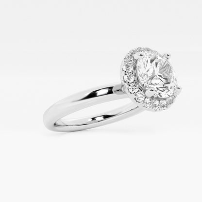 Horizon Round Diamond Classic Solitaire Halo Ring