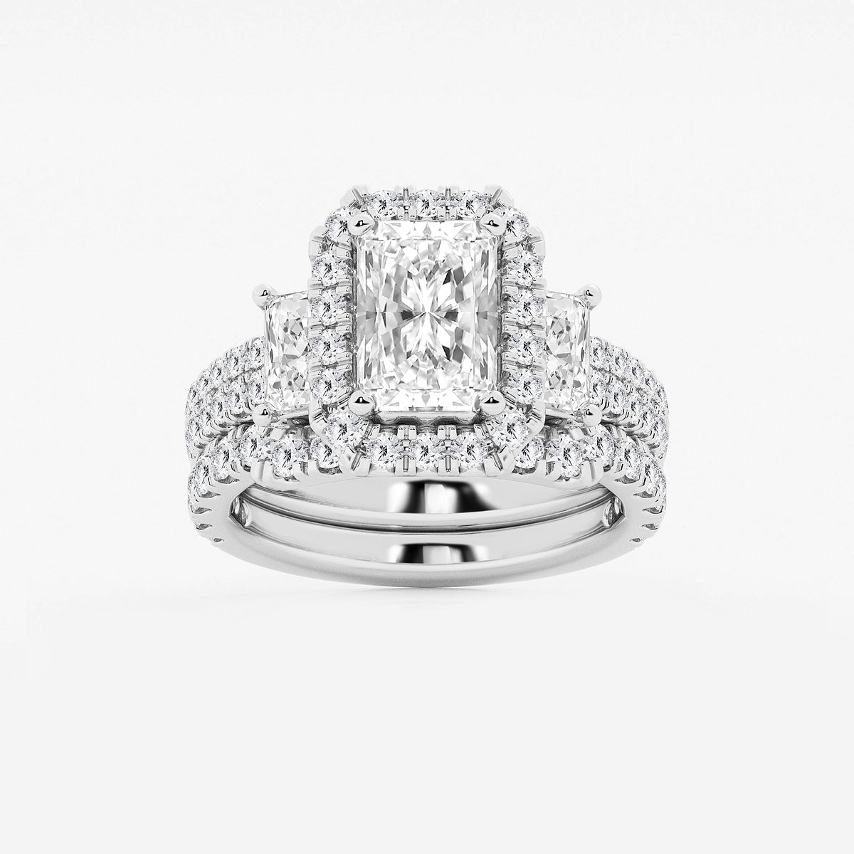 Harmony Radiant Diamond Bridal Set