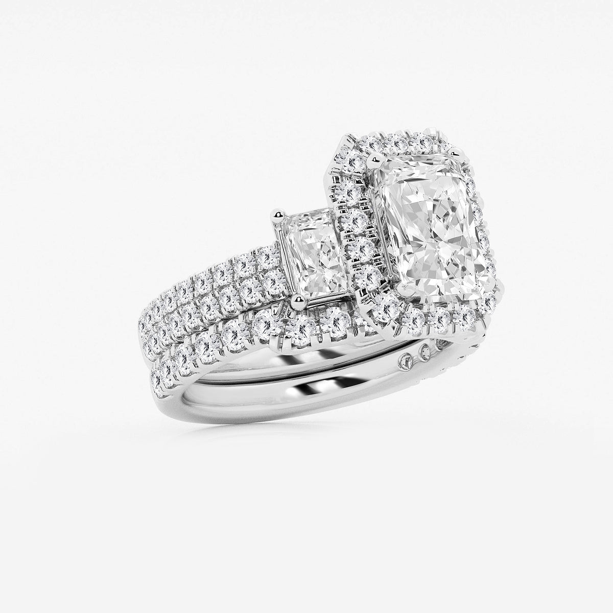 Harmony Radiant Diamond Bridal Set