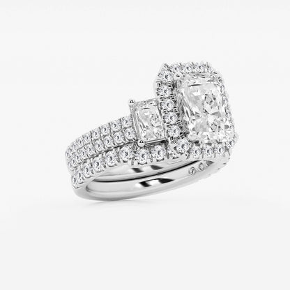 Harmony Radiant Diamond Bridal Set