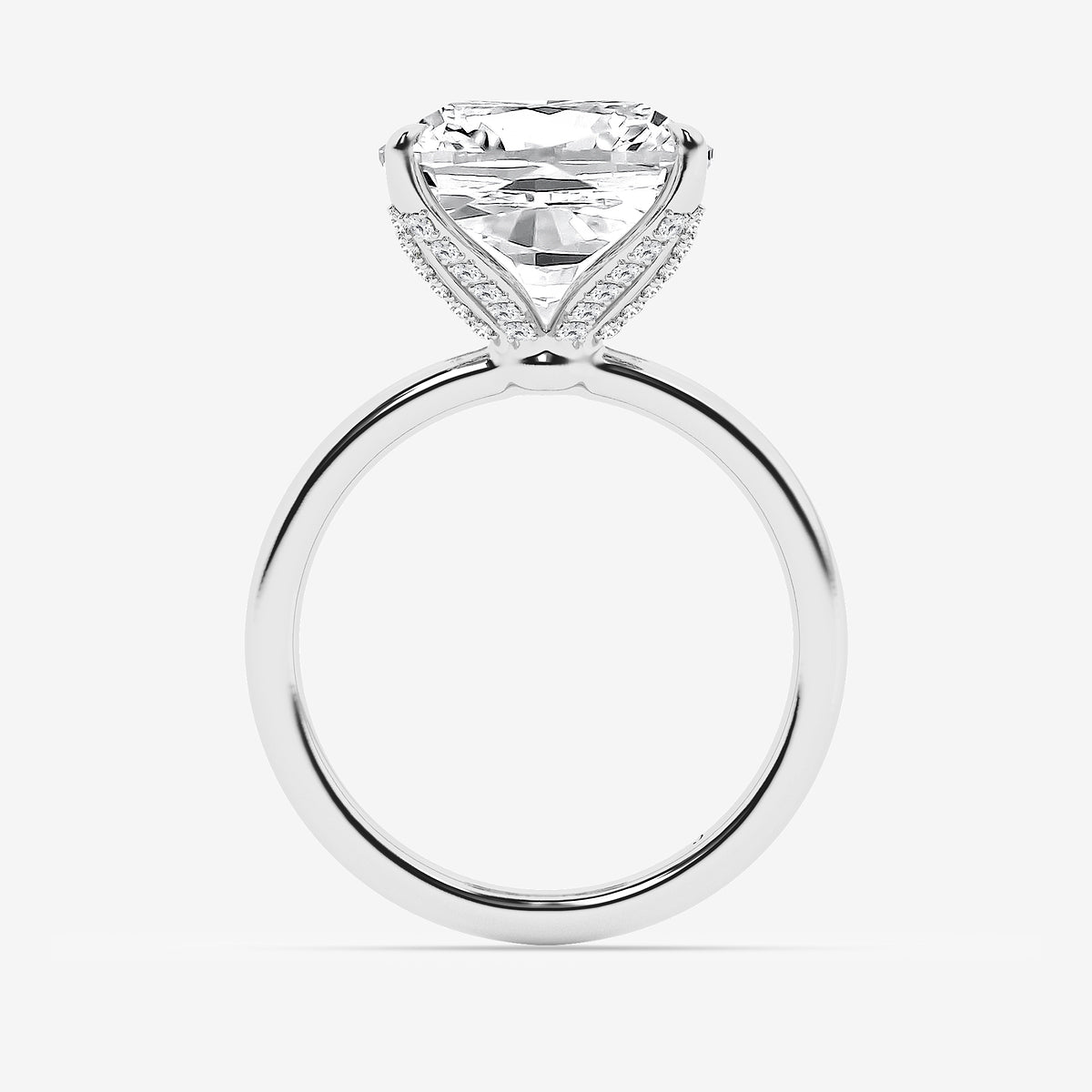 Cushion Cut Lab Grown Diamond Engagement Ring